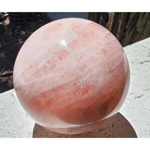 Rose Quartz  sphere, Large crystal sphere, Rose  Quartz, rose quartz crystal